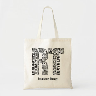 Tote Bag Personnalisez le thérapeute respiratoire nommé