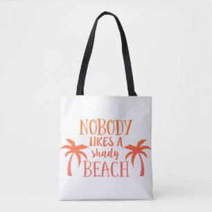 Tote Bag Personne n'aime une plage louche