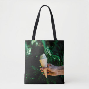 Tote Bag Personne tenant de la crème glacée