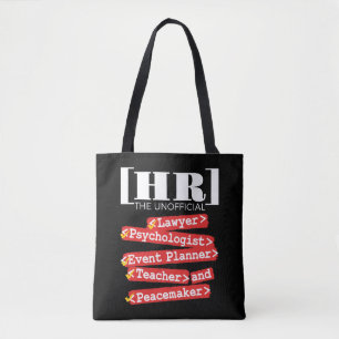 Tote Bag Personnel des ressources humaines non officiel drô
