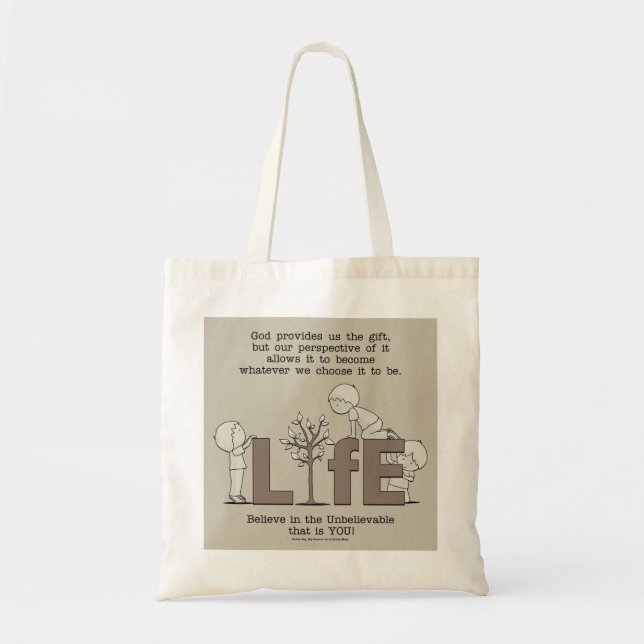 Tote Bag Perspective de la vie (Devant)