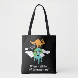 Tote Bag Pet de méthane de kangourou