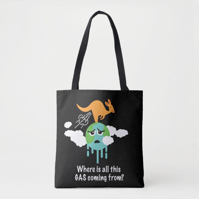 Tote Bag Pet de méthane de kangourou (Devant)