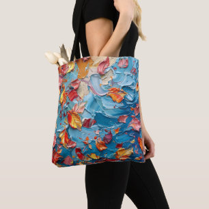 Tote Bag Pétales en mouvement – Florale abstraite expressiv