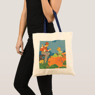 Tote Bag Peter Peter Citrouille Mangeur, rime de la pépiniè