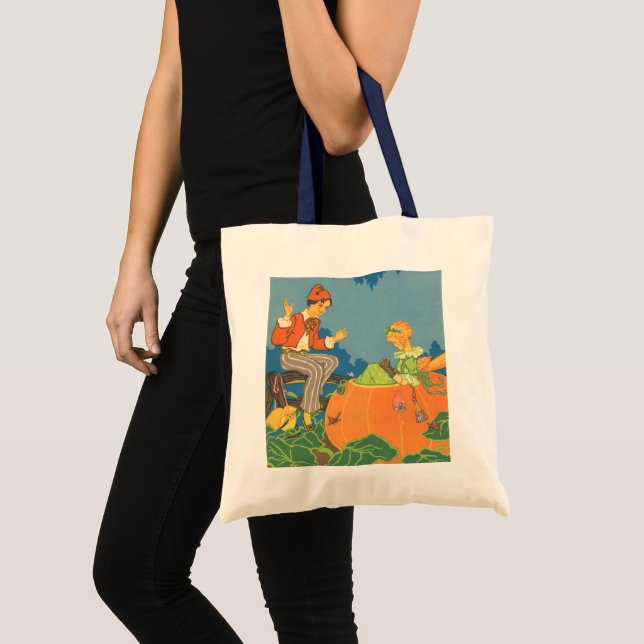 Tote Bag Peter Peter Citrouille Mangeur, rime de la pépiniè (Devant (produit))