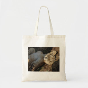 Tote Bag Petit animal de lion étirant fourre-tout