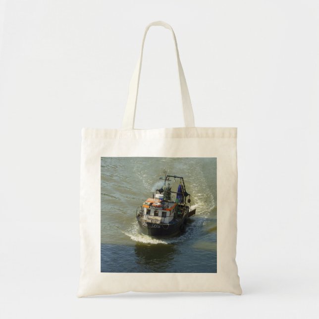 Tote Bag Petit chalutier, port de Cardiff Bay (Devant)