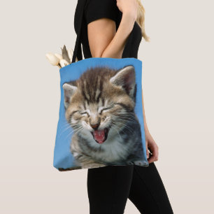 Tote Bag Petit chaton dans un arbre