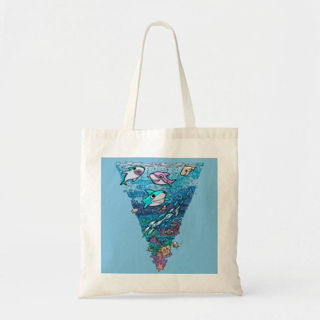 Tote Bag Petit chien de requin (Devant)