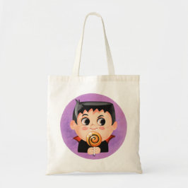 Tote Bag Petit garçon en costume d'Halloween vampire