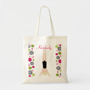 Tote Bag Petit gymnaste dans le rose et le vert