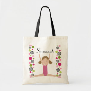 Tote Bag Petit gymnaste dans le rose et le vert