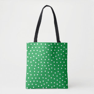 Tote Bag Petit Motif Polka blanc unique sur KellyGreen