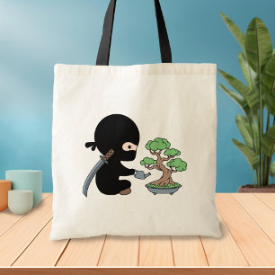 Tote Bag Petit Ninja arrosage Bonsai Tree