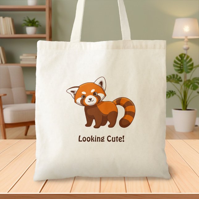 Tote Bag Petit Panda Rouge Mignon (Créateur téléchargé)
