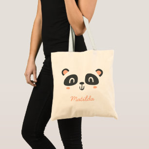 Tote Bag Petit personnage panda cadeau d'anniversaire pour