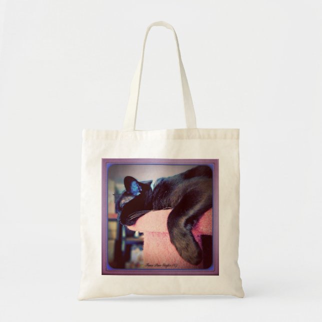 Tote Bag Petit somme d'arbre de chat (Devant)