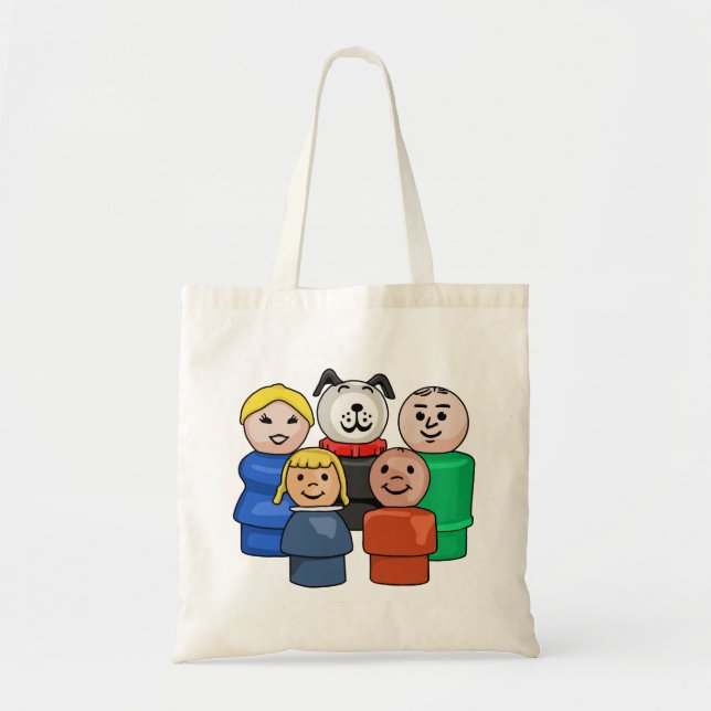 Tote Bag Petite famille ronde (Devant)