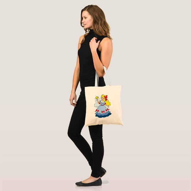 Tote Bag Petite Fille Avec Un Papillon (Créateur téléchargé)