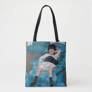 Tote Bag Petite Fille dans un fauteuil bleu, Cassatt