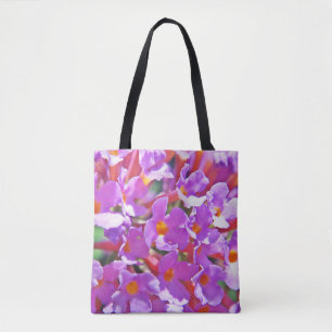 Tote Bag Petites fleurs mignonnes pourpres bougie parfumée