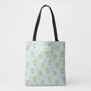 Tote Bag Petites grenouilles mignonnes avec des fleurs à la