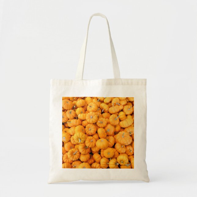 Tote Bag Petits Citrouilles de récolte de automne orange (Devant)