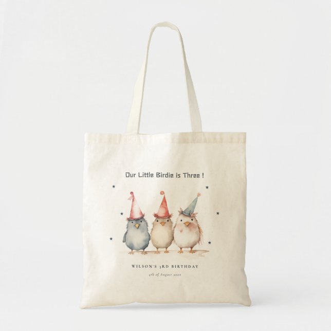 Tote Bag Petits Oiseaux De Soirée N'Importe Quel Anniversai (Devant)
