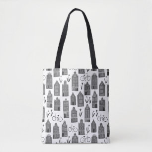 Tote Bag Peu d'Amsterdam loge le noir néerlandais de