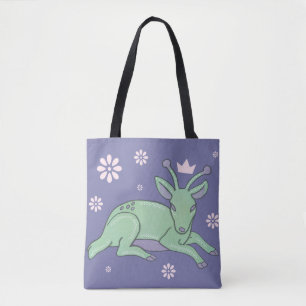 Tote Bag Peuple de cerfs extraterrestres Art folklorique
