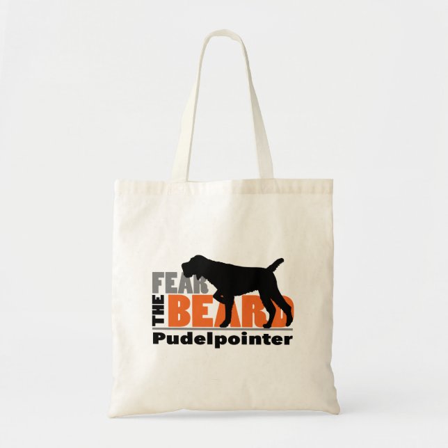 Tote Bag Peur de la barbe - Pudelpointer (Devant)