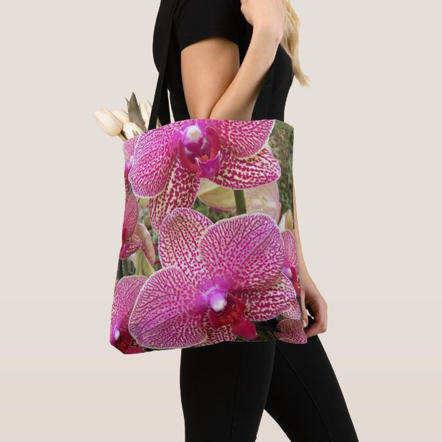 Tote Bag Phalaenopsis rose Orchidées Florales (De près)