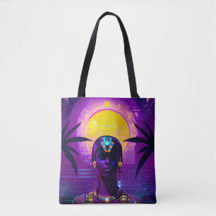 Tote Bag Pharaon Synthwave