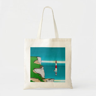 Tote Bag Phare de Beachy Head et Cliff Top