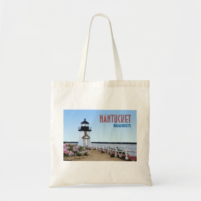 Tote Bag Phare de Brant Point Nantucket Massachusetts (Devant)