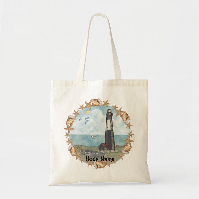 Tote Bag Phare de Georgia Shells (Devant)