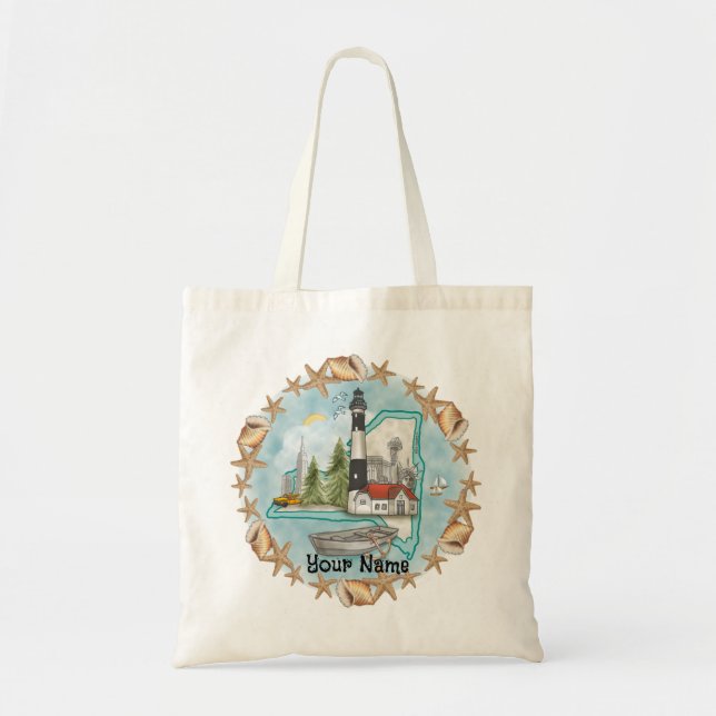 Tote Bag Phare de New York Shells (Devant)