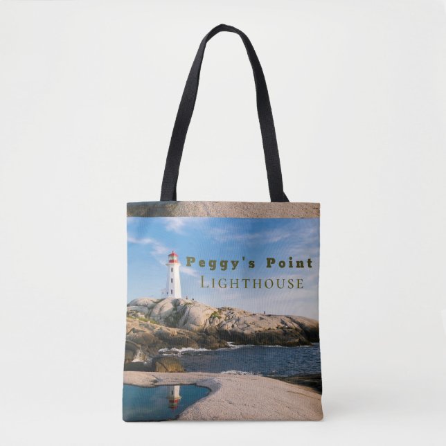 Tote Bag Phare de Peggys Point Canada atlantique (Devant)
