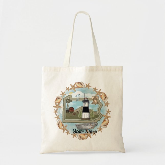 Tote Bag Phare de Pennsylvania Shells  (Devant)