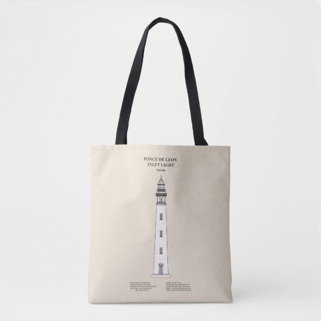 Tote Bag Phare de Ponce de Leon Inlet - Floride - SBD (Devant)