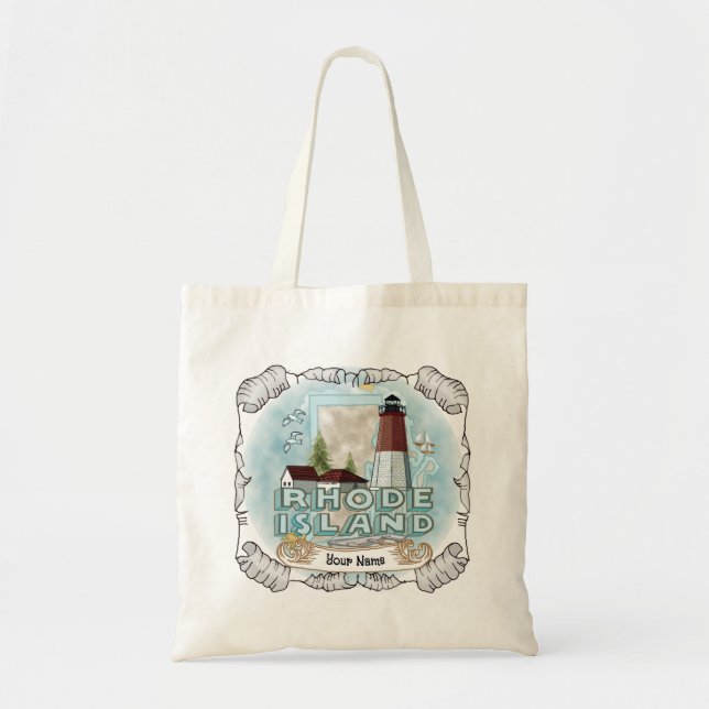 Tote Bag Phare de Rhode Island (Devant)