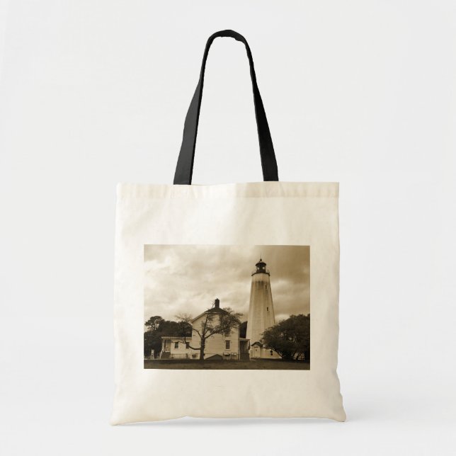 Tote Bag Phare de Sandy Hook (Devant)