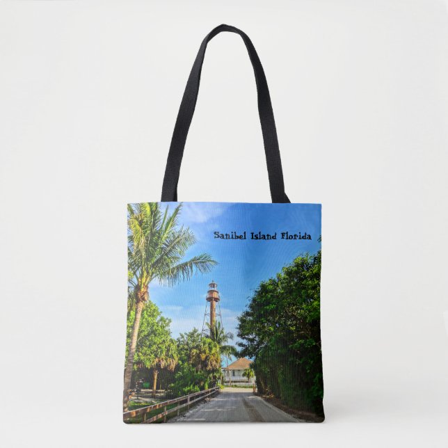 Tote Bag Phare de Sanibel Island Floride Côte du Golfe (Devant)