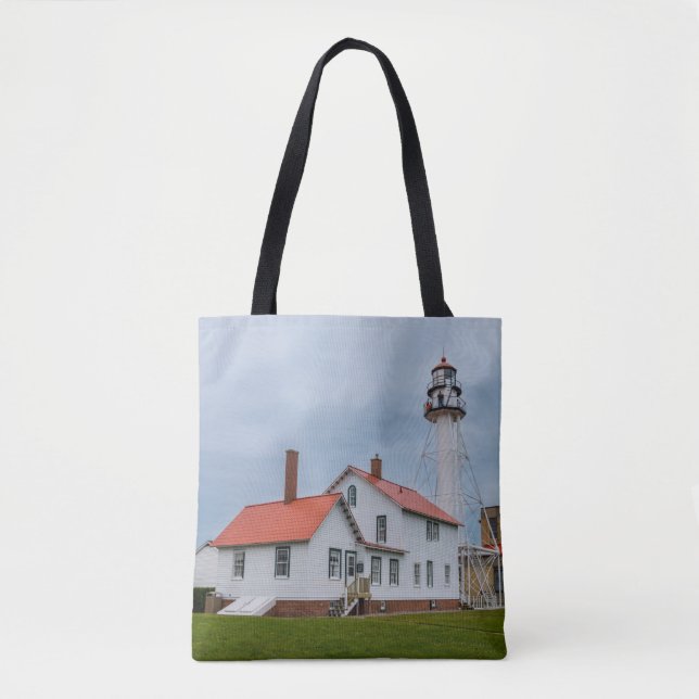 Tote Bag Phare de Whitefish Point (Devant)