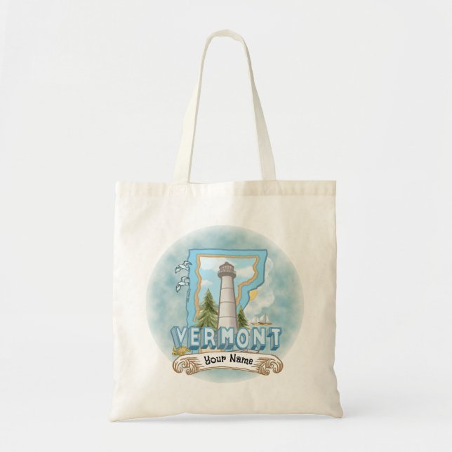 Tote Bag Phare du Vermont (Devant)