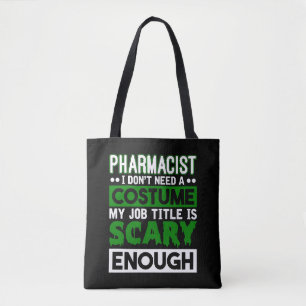 Tote Bag Pharmacien Halloween Costume Technicien en pharmac