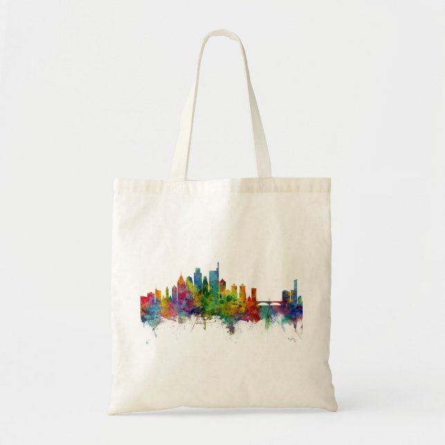 Tote Bag Philadelphie Pennsylvanie Skyline (Devant)