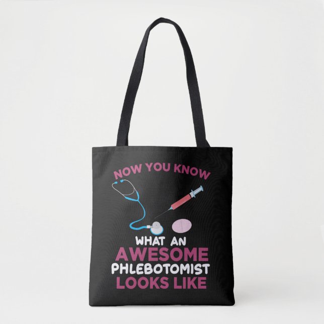 Tote Bag Phlebotomiste Blood Venipuncture Vein Phlebotomy (Devant)