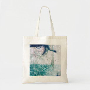 Tote Bag Photo brillante blanche d'océan de vert vert de